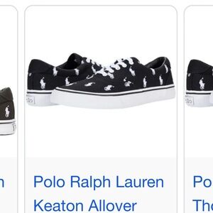 new polo black with white pony shoes